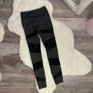 Mesh Cutout Gym Leggings Dark Grey Forever21 Workout Pants